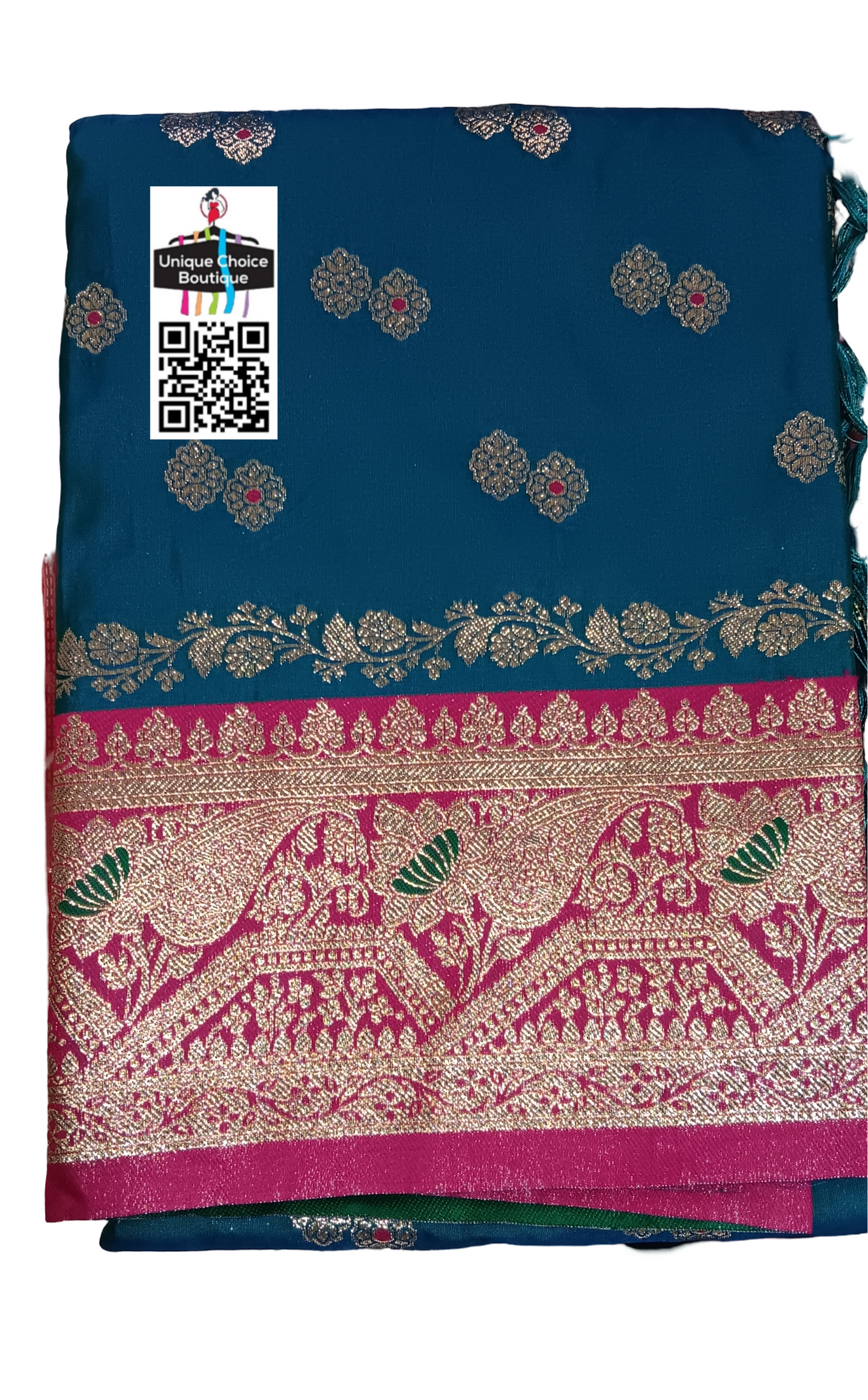 Budget Friendly Banarasi Silk Saree-Blue