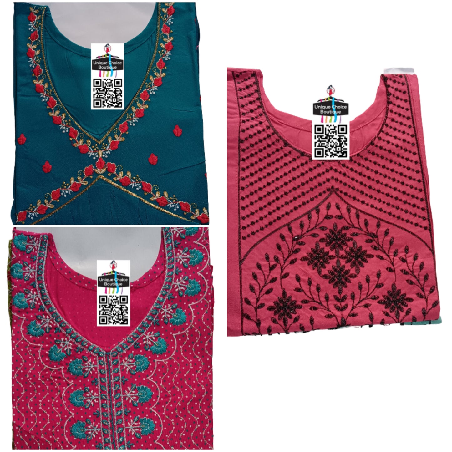 Alia Cut Anarkali Kurtis Combo Offer 3 (Set of 3) - Size XXL(44)