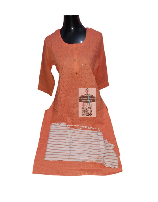 Stitched 3pc Salwar Suits for women | Salwar Kameez| Kurti Pant and Dupatta set| XXL Size(44)