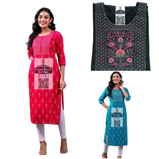 Budget-Friendly Kurtis Combo Offer (Set of 3), 3XL Size