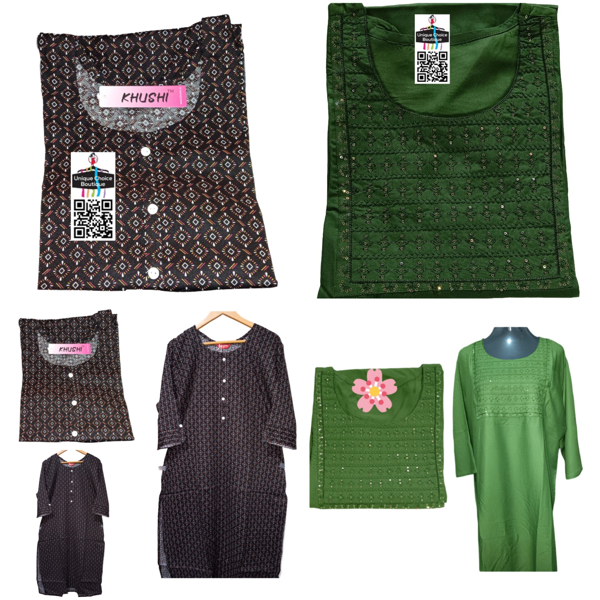 Women's kurti combo set of 2-plus size