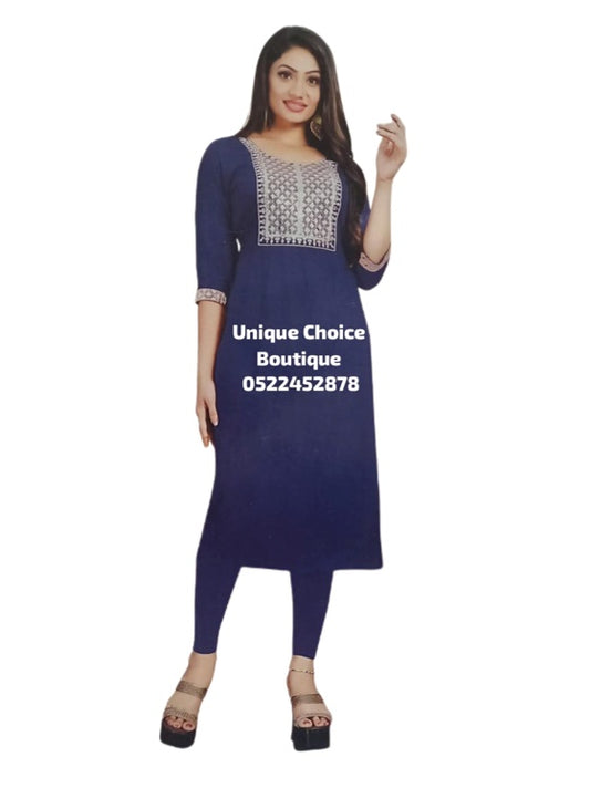 Kurtis for women XL(42) Size, Navy Blue